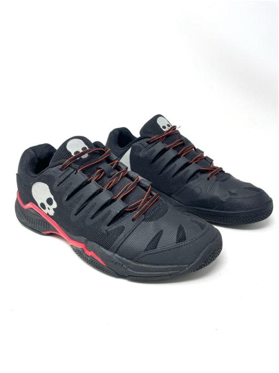 Hydrogen Tennis Black Skull Shoes in Black and Red Size 8.5/EU 42 main image 6